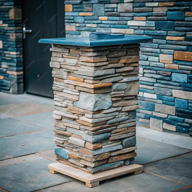 Bluestone steps and veneer